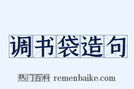 调书袋造句是什么意思的图片